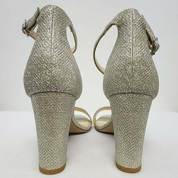 Michael Shannon Silver Heeled Sandals 8.5 - Picture 8 of 12
